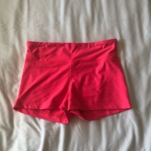 Hot Pink Spandex Crossfit Booty Shorts